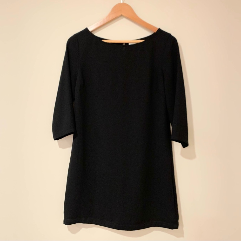 Leith 3/4 Sleeve Boatneck Shift Dress